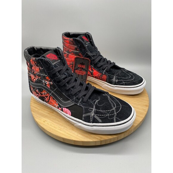 Vans Shoes Mens 10 Stranger Things SK8-Hi High Top Reissue Skate Sneakers Black - Picture 2 of 16